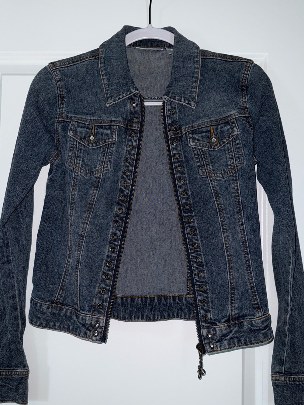 Jennifer Lopez Dark Denim Jean Jacket